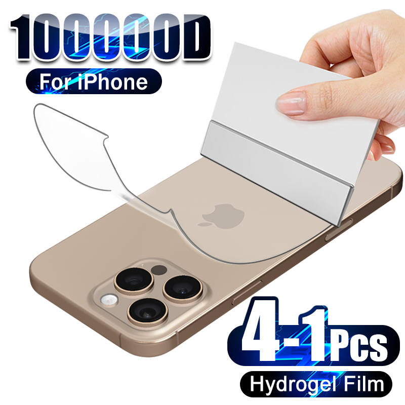Phone Accessories Online - 4-1 Stuks Terug Hydrogel Film Voor