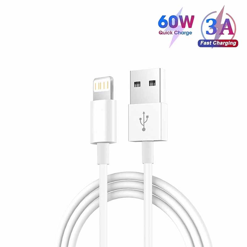 Phone Accessories Online - 3A USB A naar Lightning-kabel voor