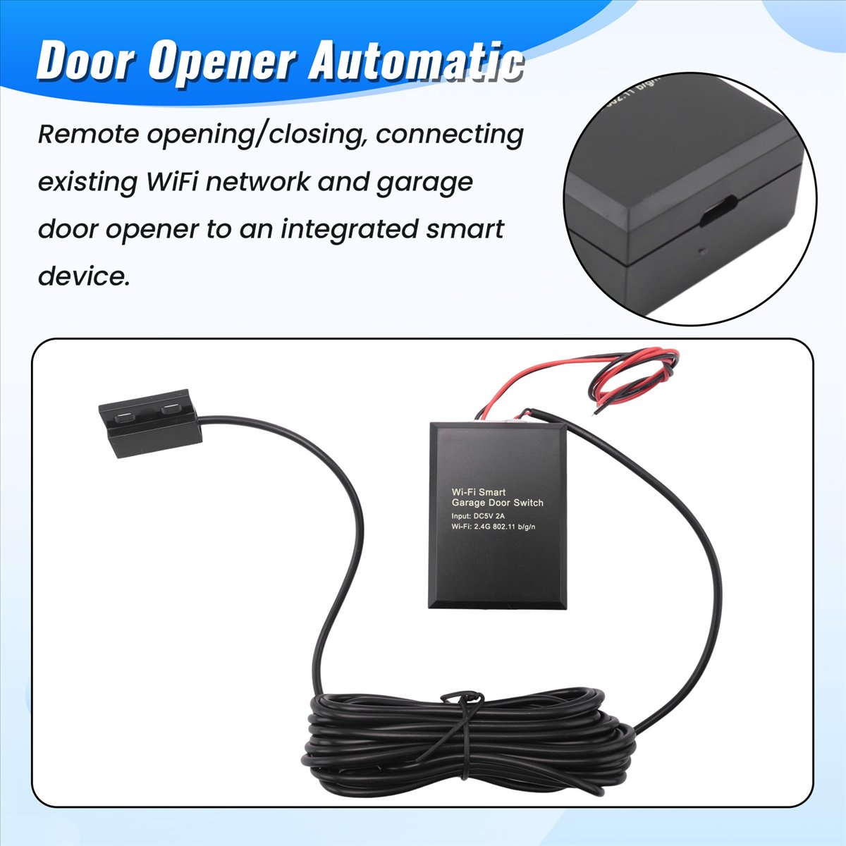 Phone Accessories You Need - Actieve fase slimme garagedeuropener DC5V mobiele
