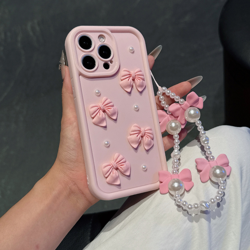 Roze telefoonhoesje met strik  - Phone Accessories Beads recensie en prijs