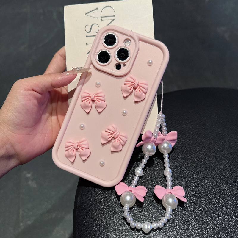 Roze telefoonhoesje met strik  - Phone Accessories Beads recensie en prijs