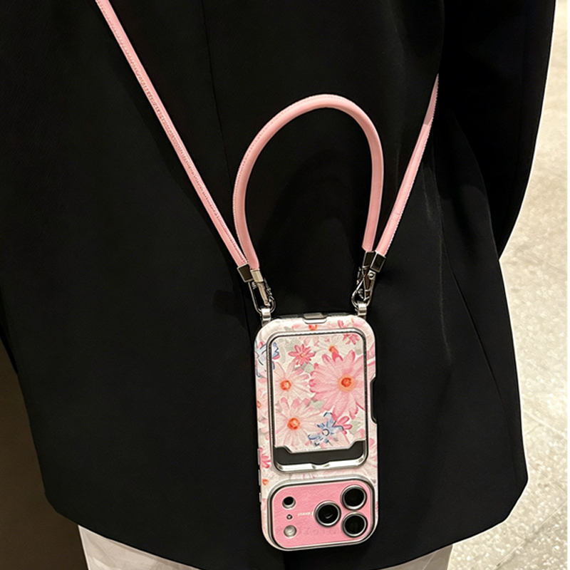 Roze bloemenprint imitatieleer - Phone Accessories Case recensie en prijs