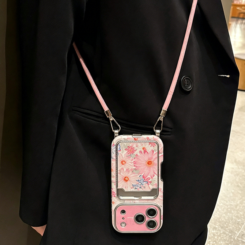 Roze bloemenprint imitatieleer - Phone Accessories Case recensie en prijs