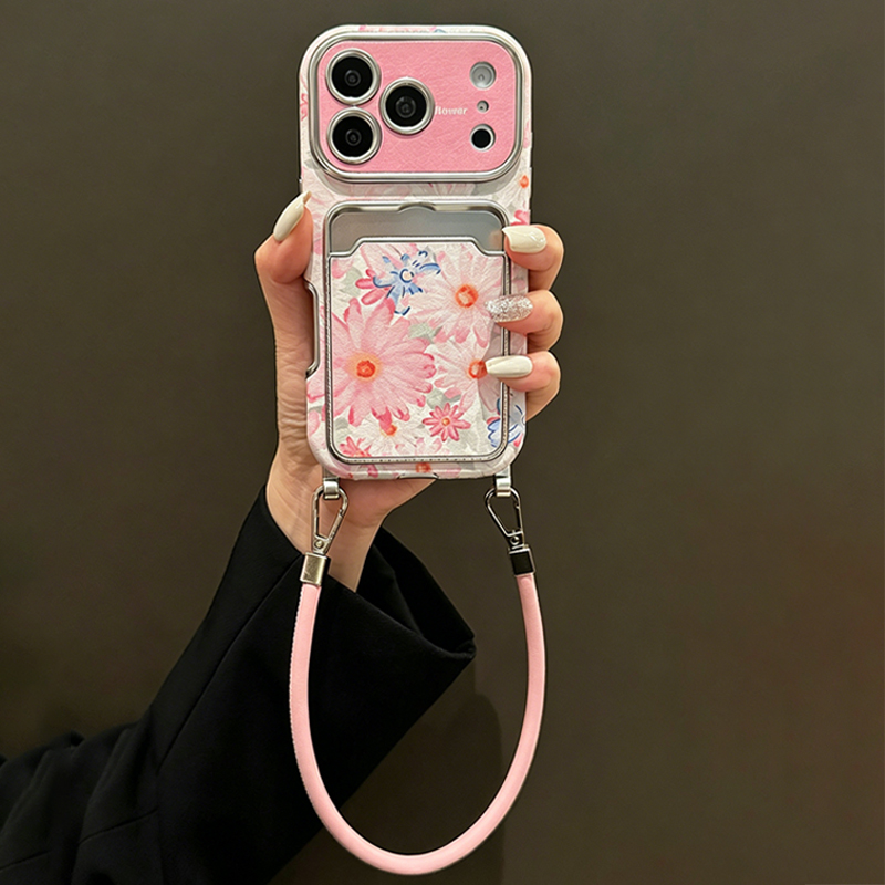 Roze bloemenprint imitatieleer - Phone Accessories Case recensie en prijs