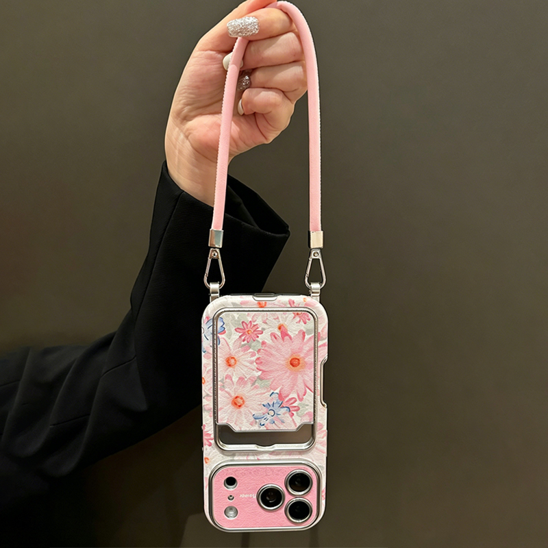 Roze bloemenprint imitatieleer - Phone Accessories Case recensie en prijs