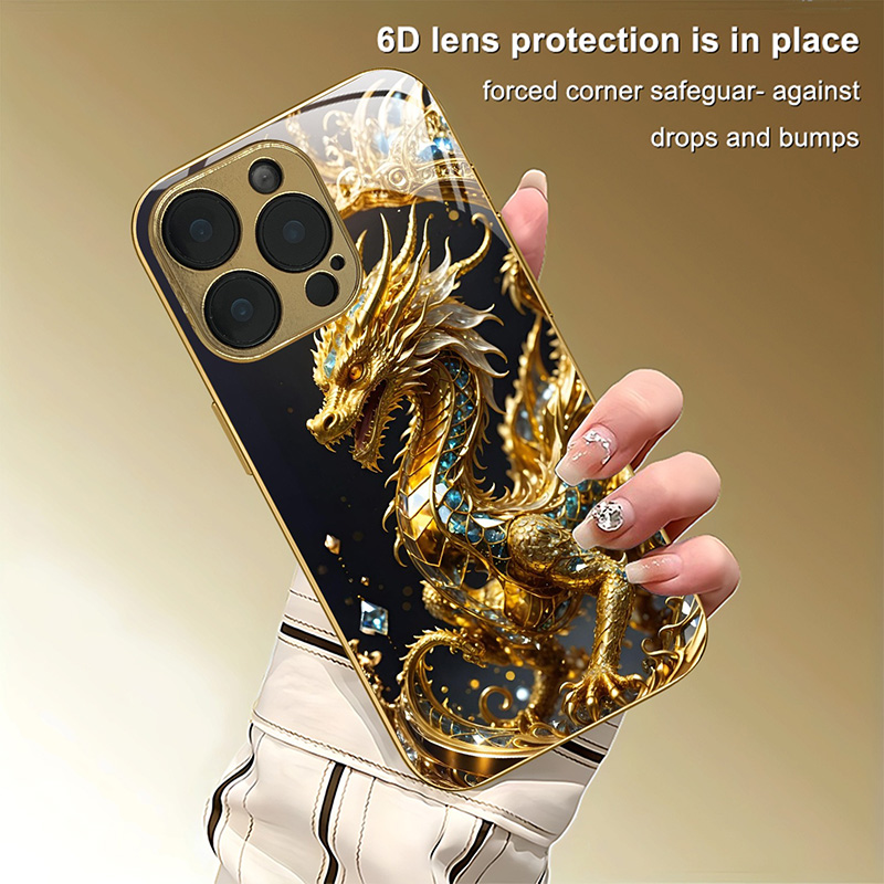 Cool Golden Dragon Patroon Gou - Phone Accessories Wholesale recensie en prijs